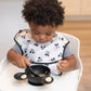 Mickey Mouse Black Silicone First Feeding Set