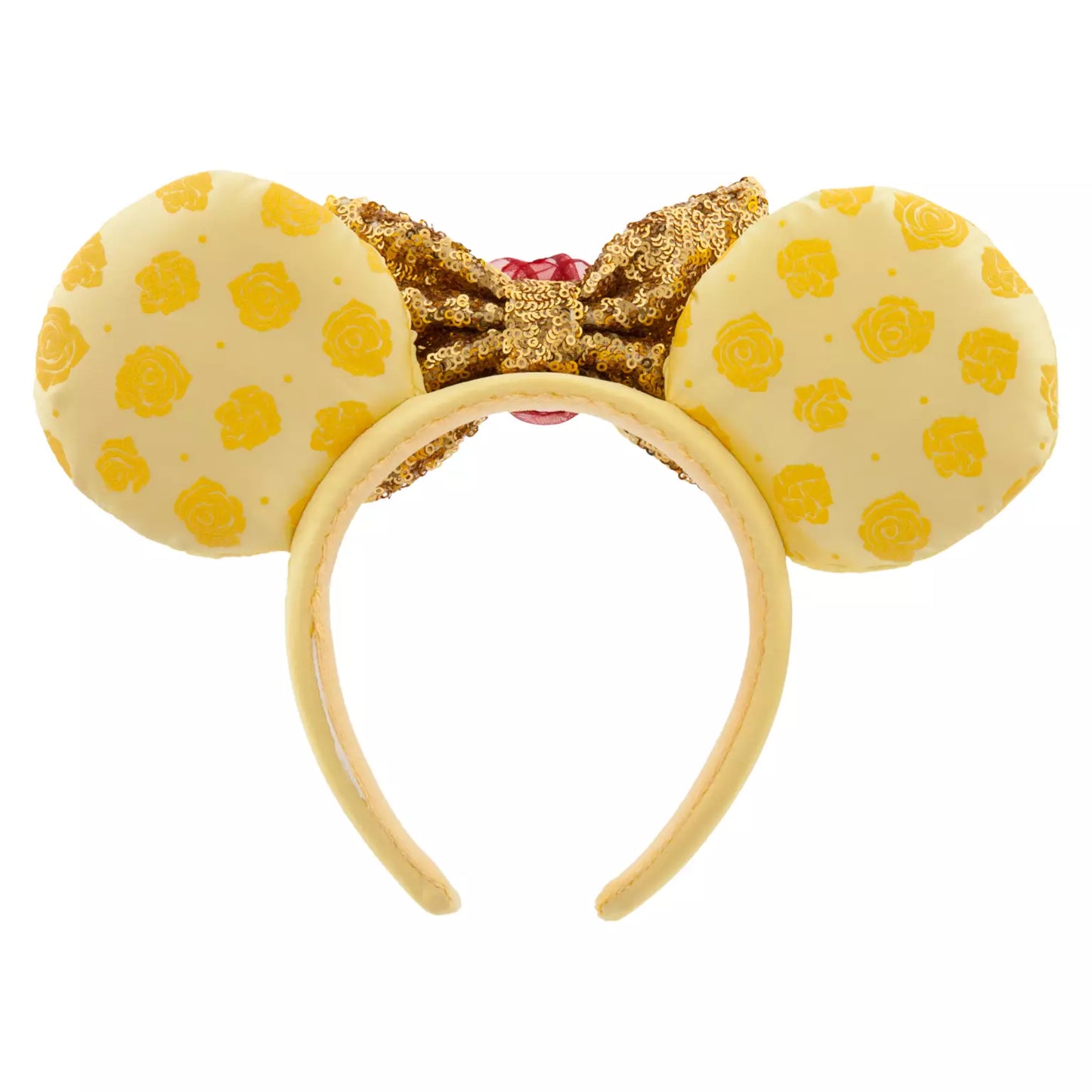 Beauty and the Beast Belle Red Rose Ear Headband