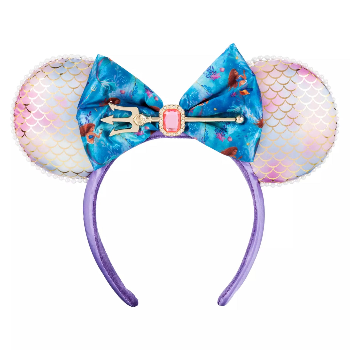 The Little Mermaid Live Action Disney Minnie Ear Headband - Gently Used