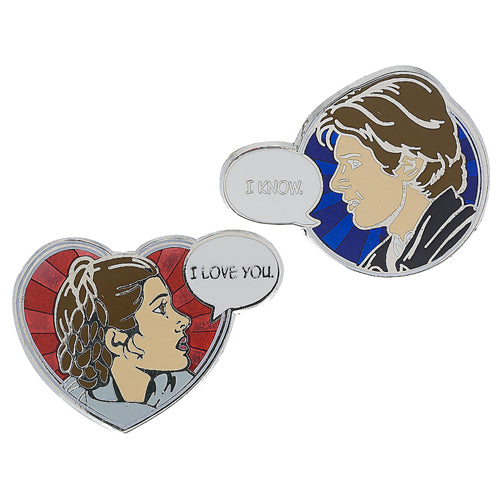 Disney Star Wars Pin - Han Solo Leia Set - Valentine's Day