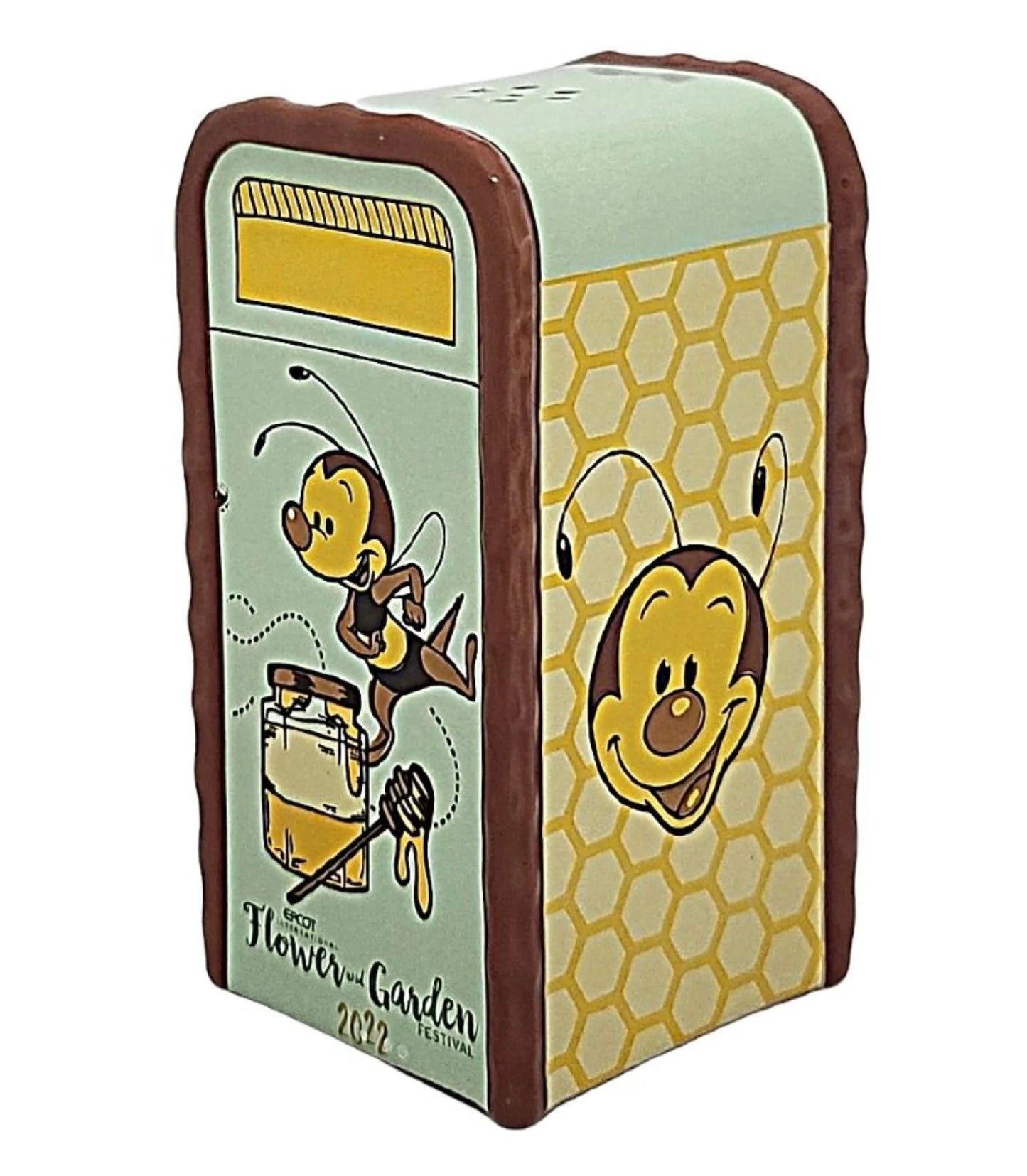 Spike Bee Trash Can Salt Pepper Shaker - Disney Flower Garden Festival 2022