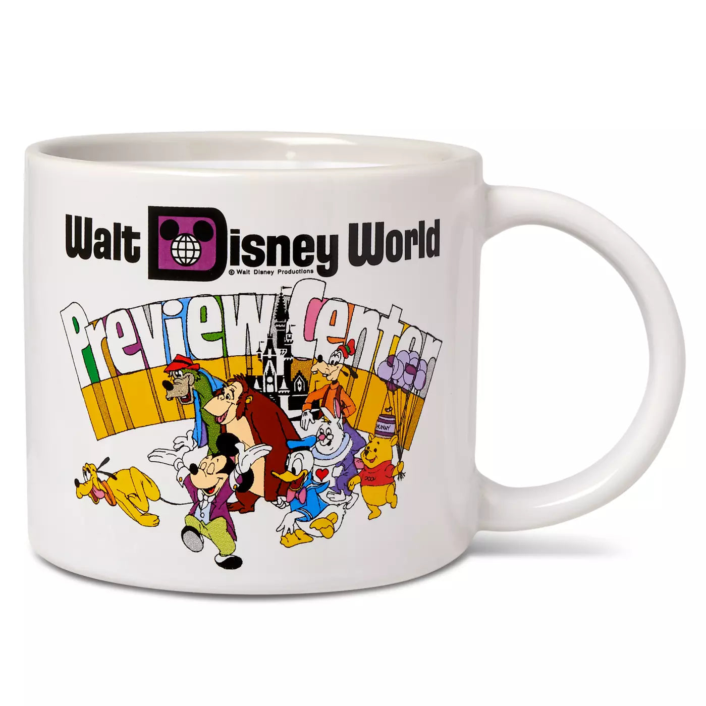 Walt Disney World Mickey And Friends Preview Center 50th Anniversary Mug