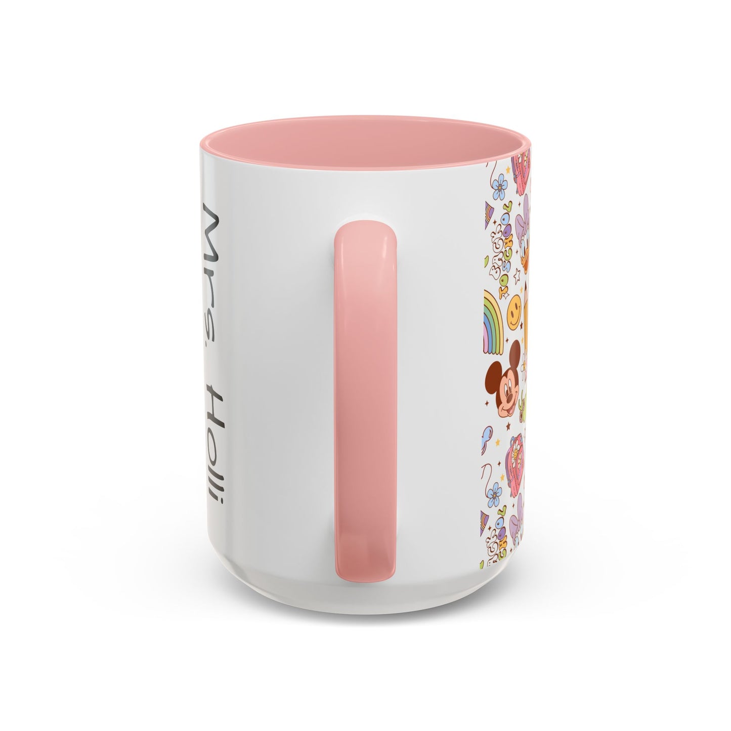 Back to School Mouse Friends Accent 11 / 15oz Dishwasher Safe Mug — Rainbows & Magic ☕🌈✨