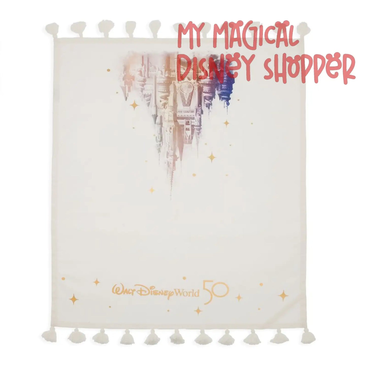 50th Celebration Cinderella Castle Kitchen Towel - Castle Collection