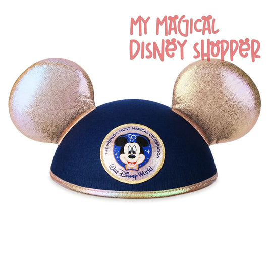 50th Celebration Felt Ears Hat for Adults - Walt Disney World 50th Anniversary