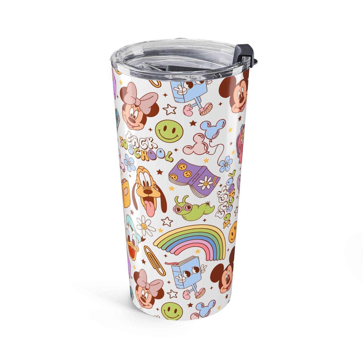 Back to School Mouse Friends 20oz Stainless Steel Tumbler — Rainbows & Magic 🌈✨