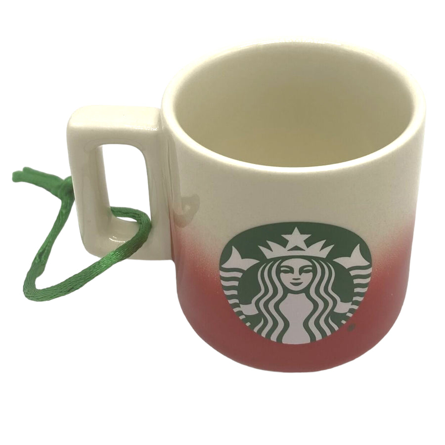 Starbucks Disney 2022 Santa Mickey Espresso Mug Ornament