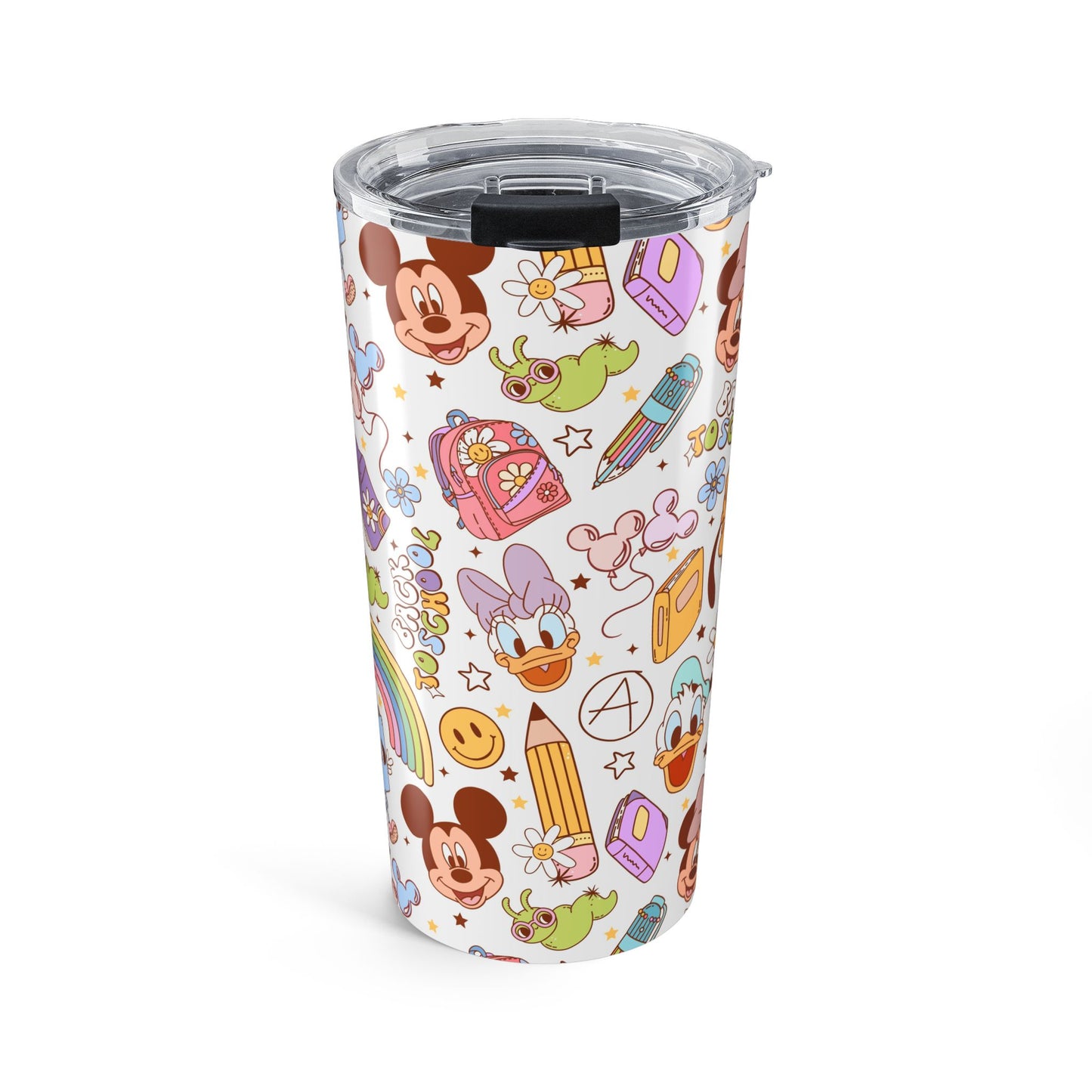 Back to School Mouse Friends 20oz Stainless Steel Tumbler — Rainbows & Magic 🌈✨