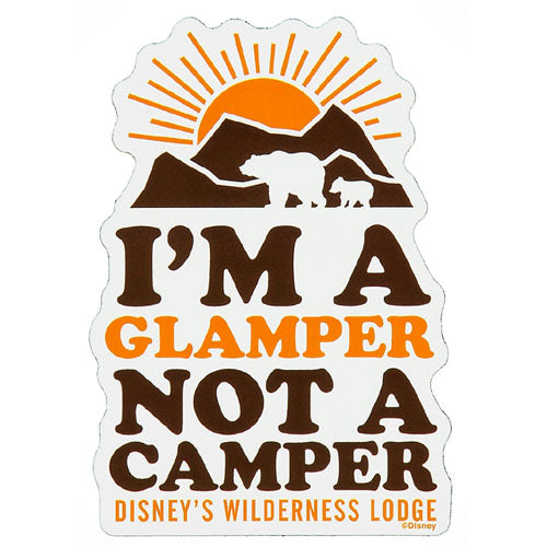 I'm A Glamper Disney Magnet - Disney's Wilderness Lodge