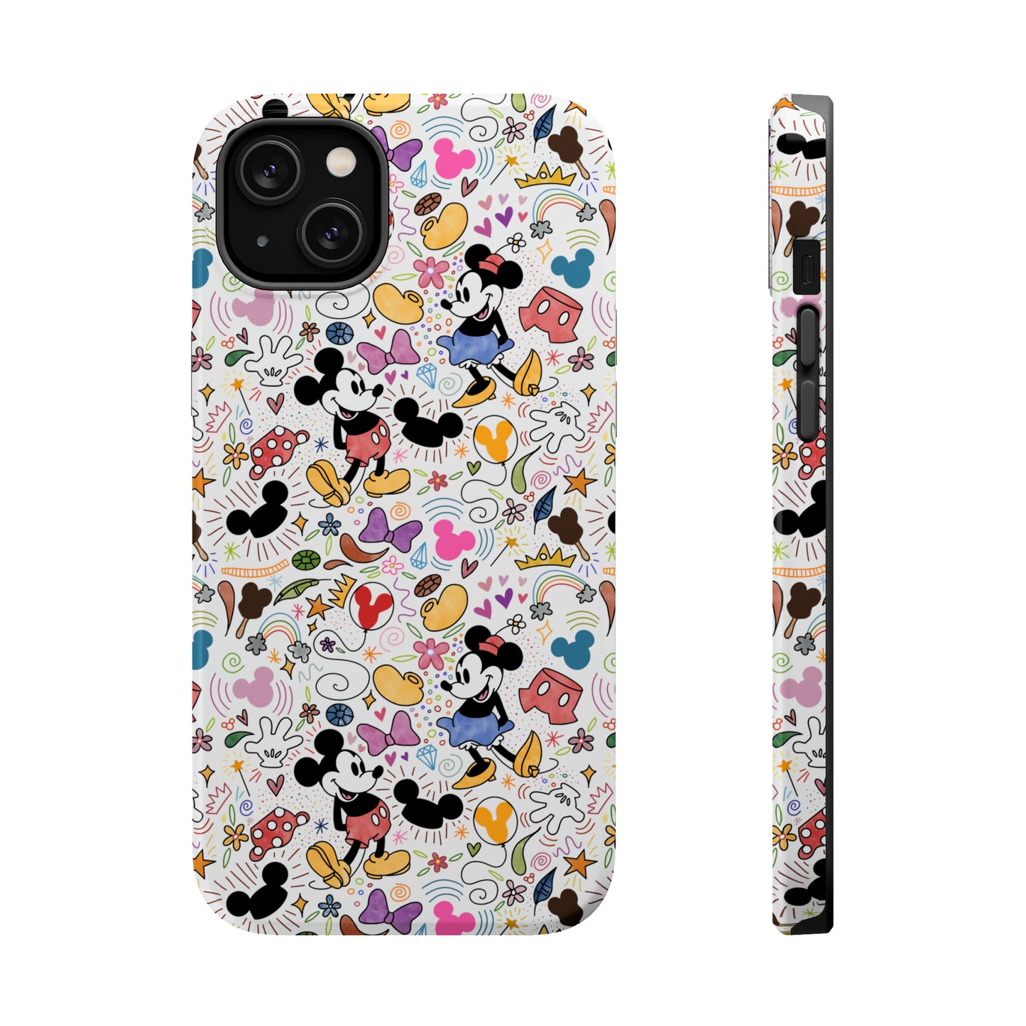 Doodlebug Mickey and Minnie MagSafe Tough iPhone Case