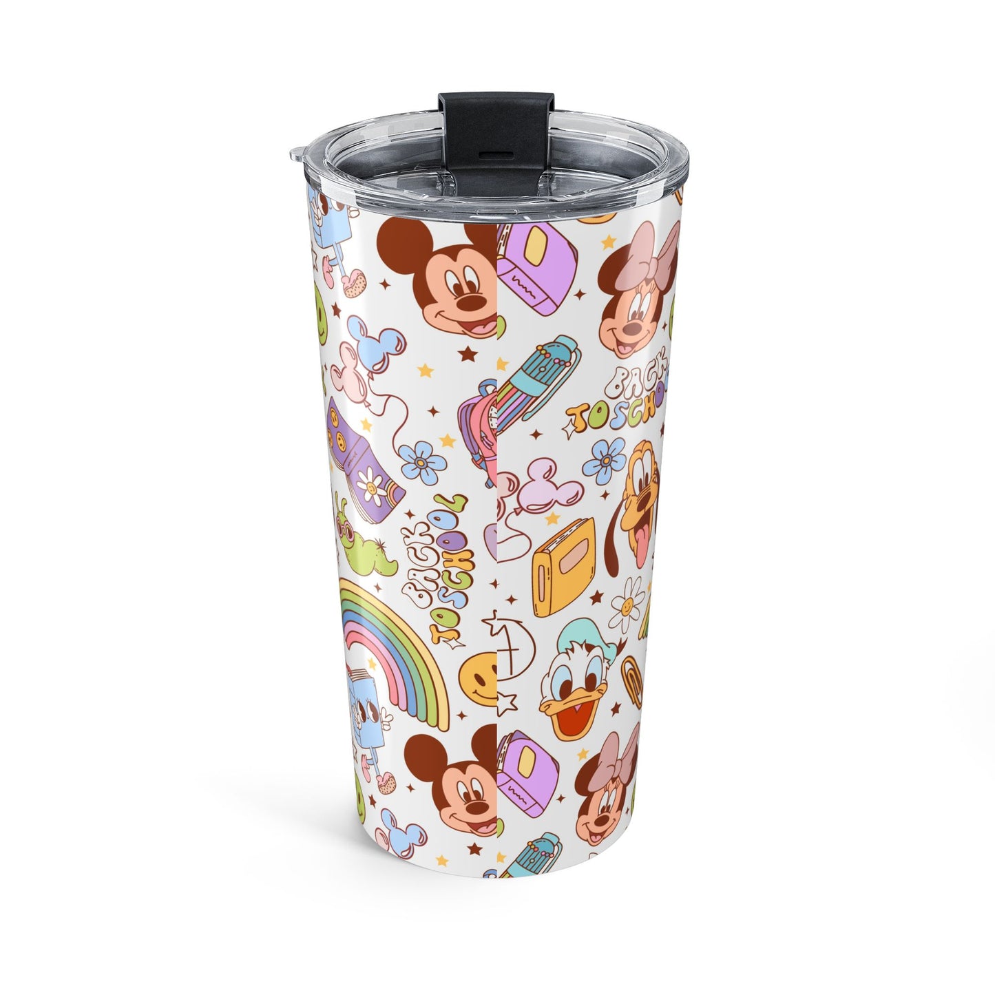 Back to School Mouse Friends 20oz Stainless Steel Tumbler — Rainbows & Magic 🌈✨