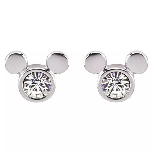 Mickey Mouse Icon Crystal Earrings by Arribas