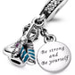 Mulan - Be Strong & Be Yourself Disney Pandora Dangle Charm