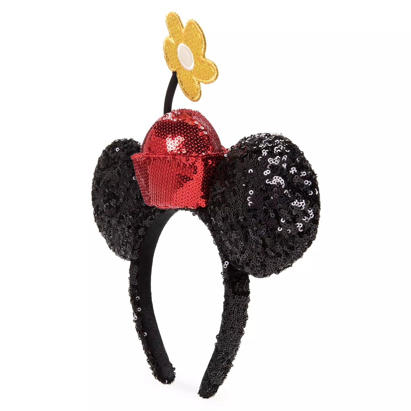 Minnie Mouse Sequined Ear Headband with Flower Pot Hat