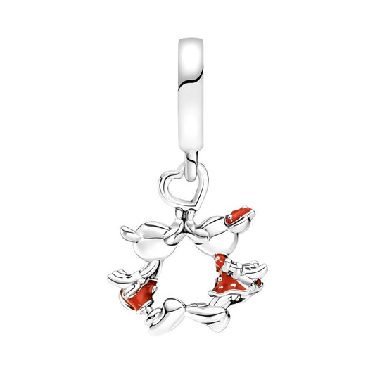 Disney Mickey Mouse & Minnie Mouse Kissing Dangle Charm