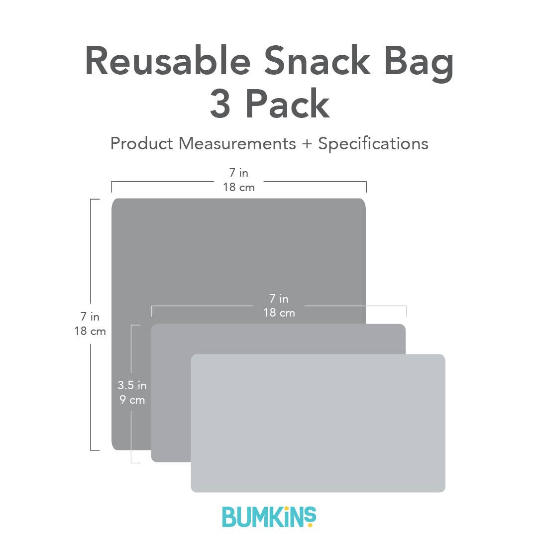 Disney 100 Years Celebration Reusable Snack Bag, 3-Pack