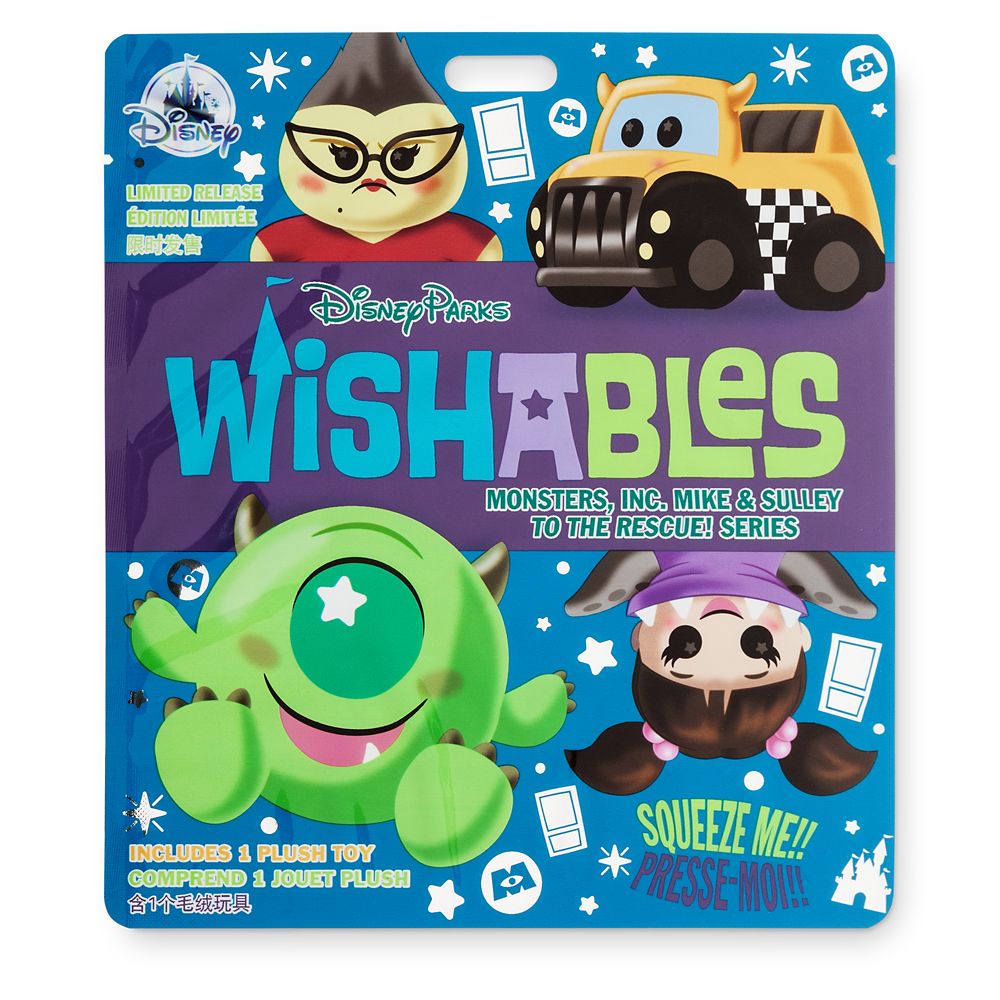 Monstropolis Transit Authority Taxi - Monsters, Inc. Mike & Sulley to the Rescue! Series Wishables Plush - Limited Release