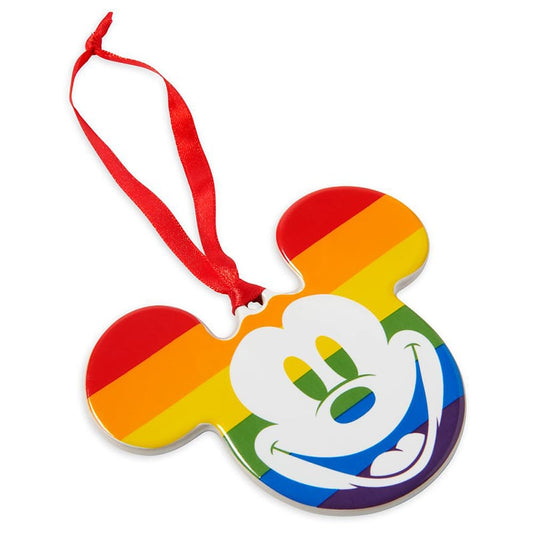 Mickey Mouse Icon Disney Ceramic Ornament - Rainbow Disney Collection