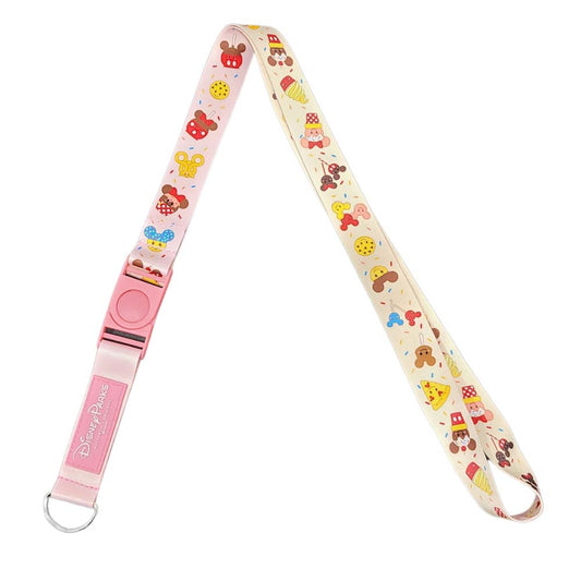 Mickey and Minnie Parks Snacks Disney Pin Trading Lanyard