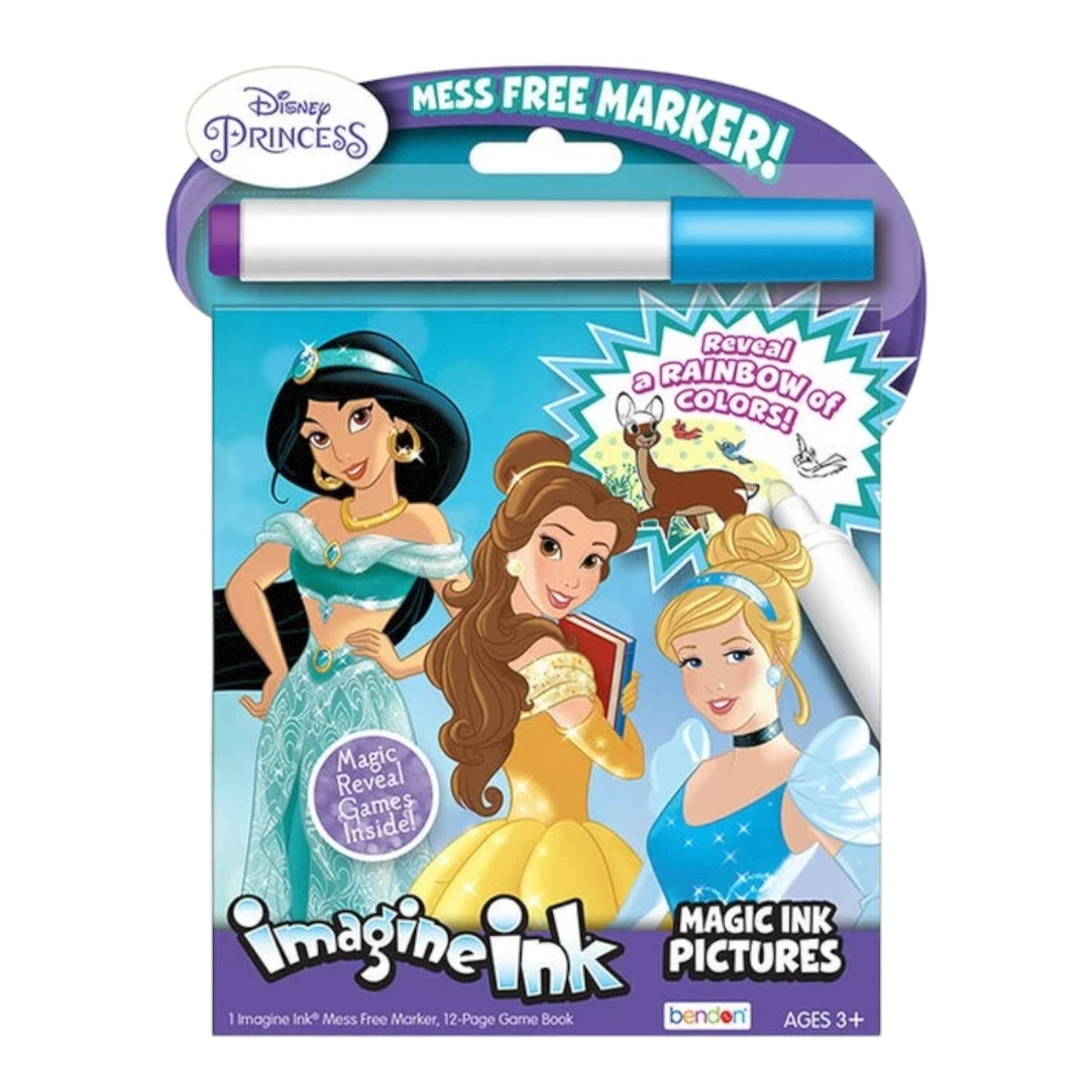 Princess Imagine Ink Coloring Book