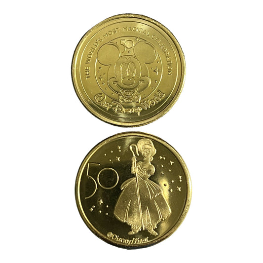 Bo-Peep Walt Disney World 50th Gold Medallion