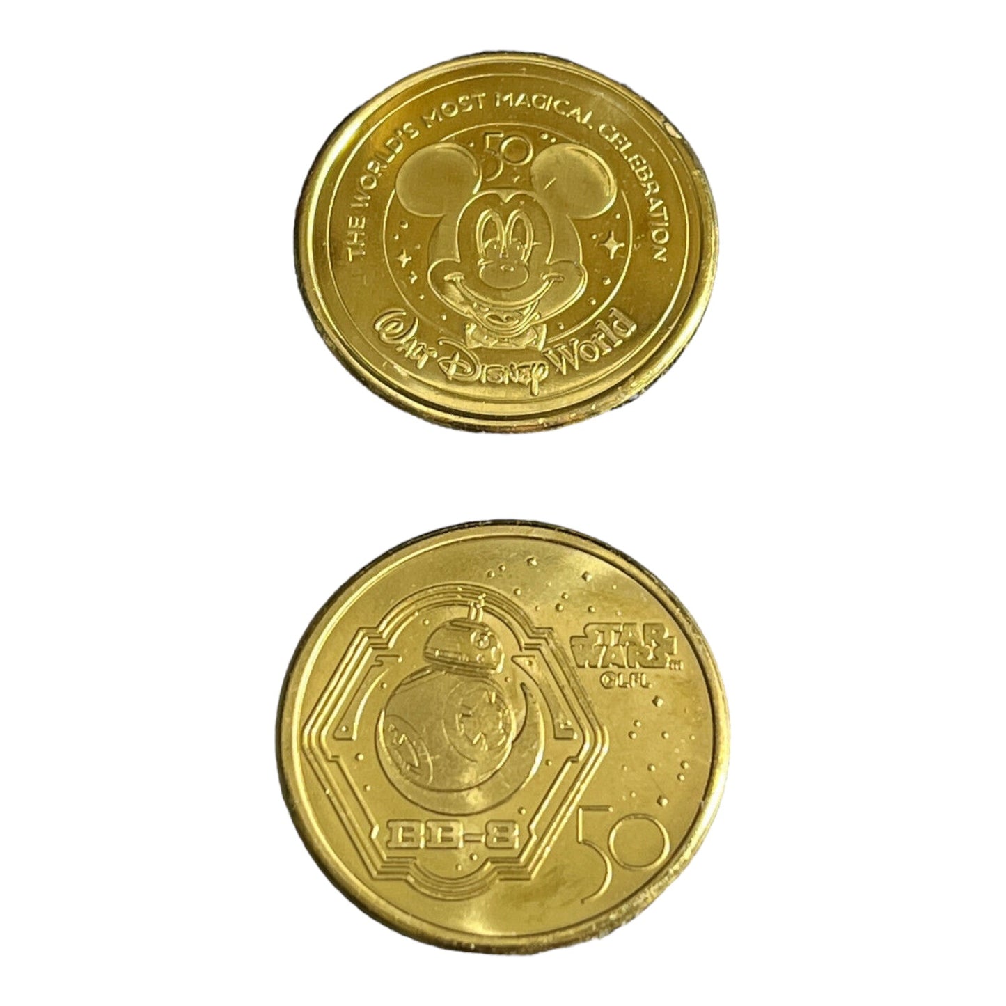 BB-8 Walt Disney World 50th Gold Medallion