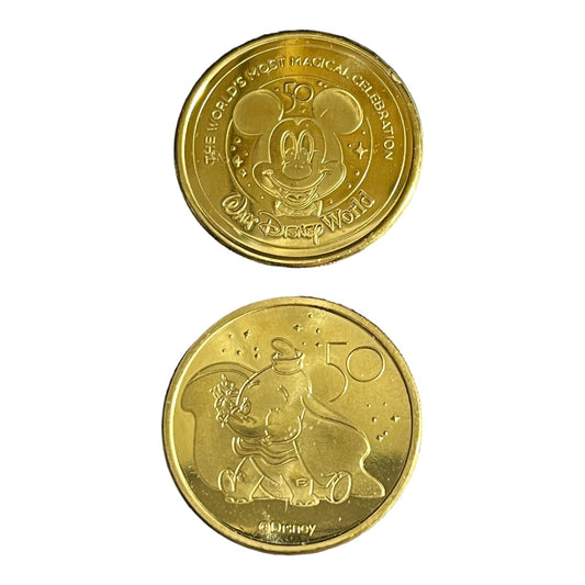 Dumbo Walt Disney World 50th Gold Medallion