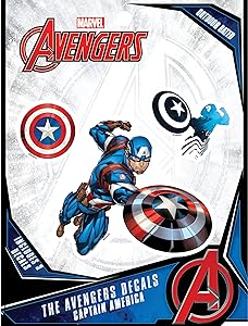 Marvel Captain America Vinyl Waterproof Decals - Set of 3