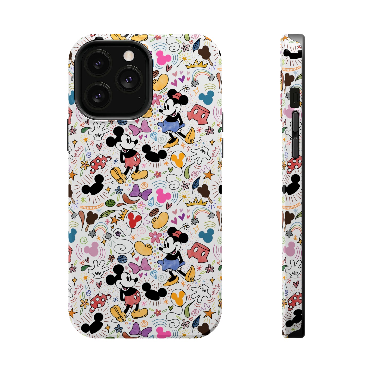 Doodlebug Mickey and Minnie MagSafe Tough iPhone Case