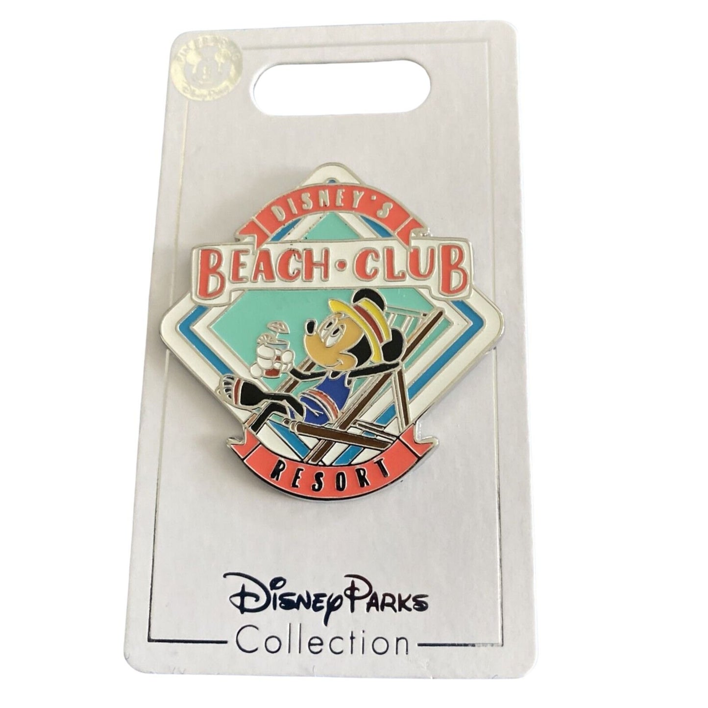 Disney's Beach Club Resort Mickey Lounging Pin