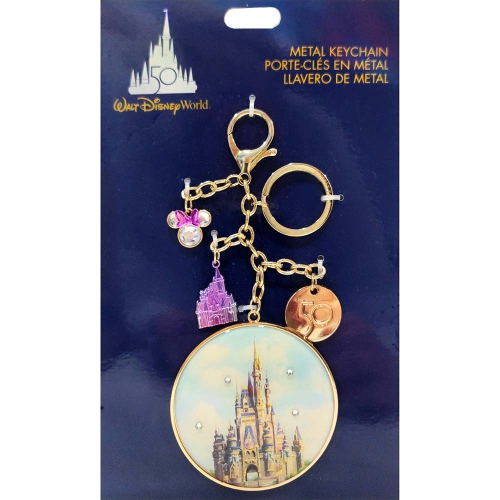 Walt Disney World 50th Anniversary Castle Disney Keychain
