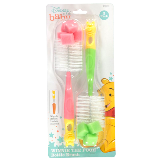 Winnie the Pooh Baby Bottle Brushes - 2 Pack