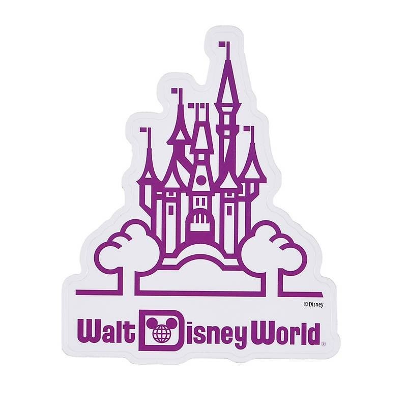 Walt Disney World Purple Castle Sticker