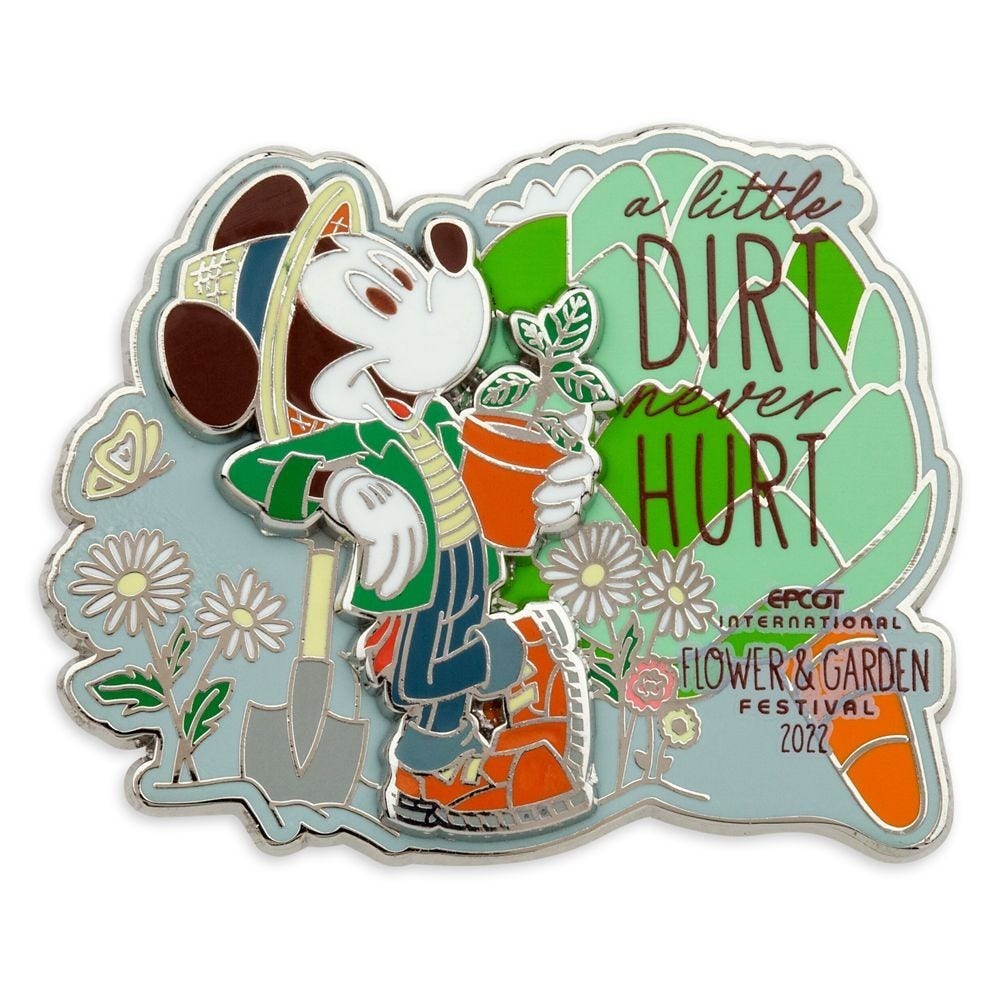 Mickey Mouse A Little Dirt Disney Pin - EPCOT Flower And Garden Festival 2022