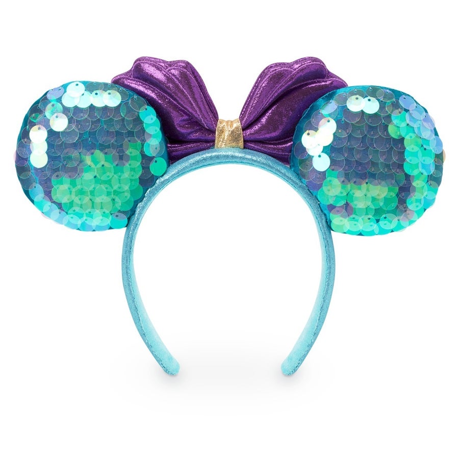 RENTAL Ariel Sequin Minnie Mouse Ears Headband