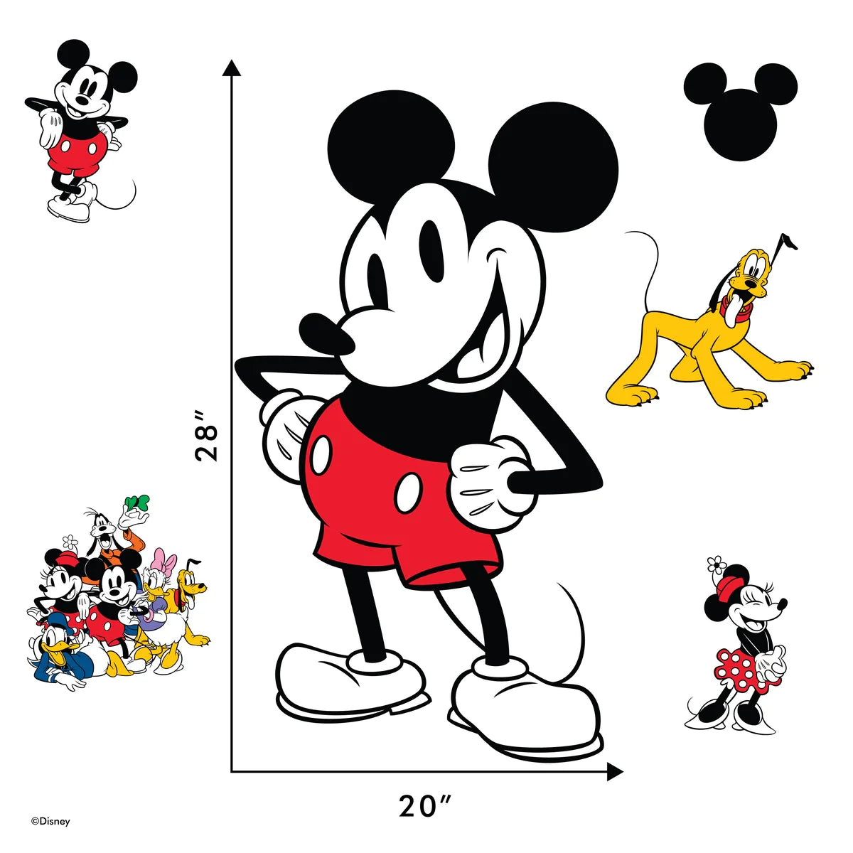 Mickey Mouse Interactive Removable Wall Decal