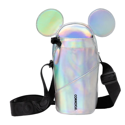 Disney Sling Silver Prismatic Crossbody Water Bottle Sling Bag