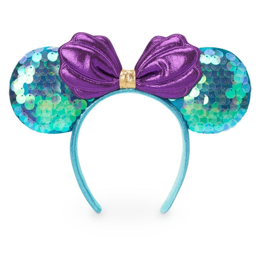 RENTAL Ariel Sequin Minnie Mouse Ears Headband