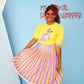 Figment Pleated Skirt – EPCOT Journey Into Imagination - Adult XS 🌈🐉✨💖