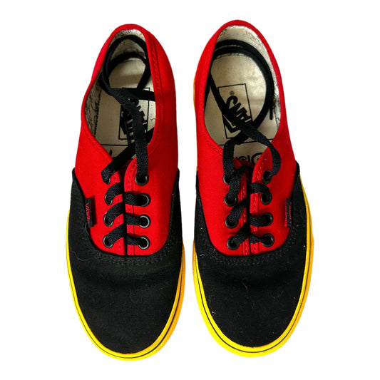 Disney by Vans Mickey Red & Yellow Skate Shoes