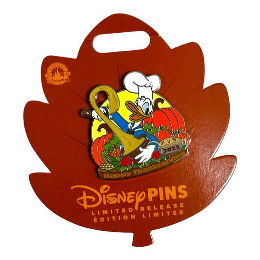 Donald Duck Happy Thanksgiving 2022 Limited Release Disney Pin