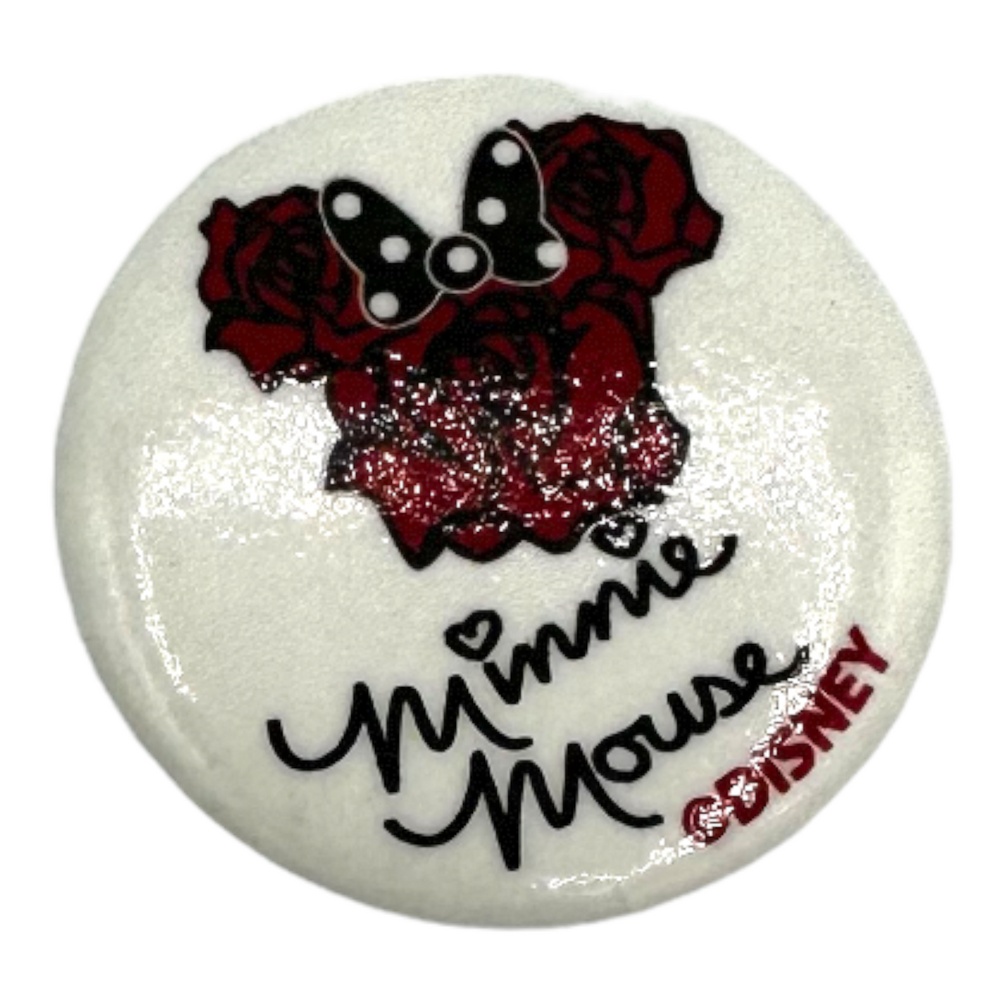 Minnie Minnie Mouse Rose Head Button