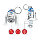 LEGO Star Wars R2-D2 Minifigure Key Light Keychain