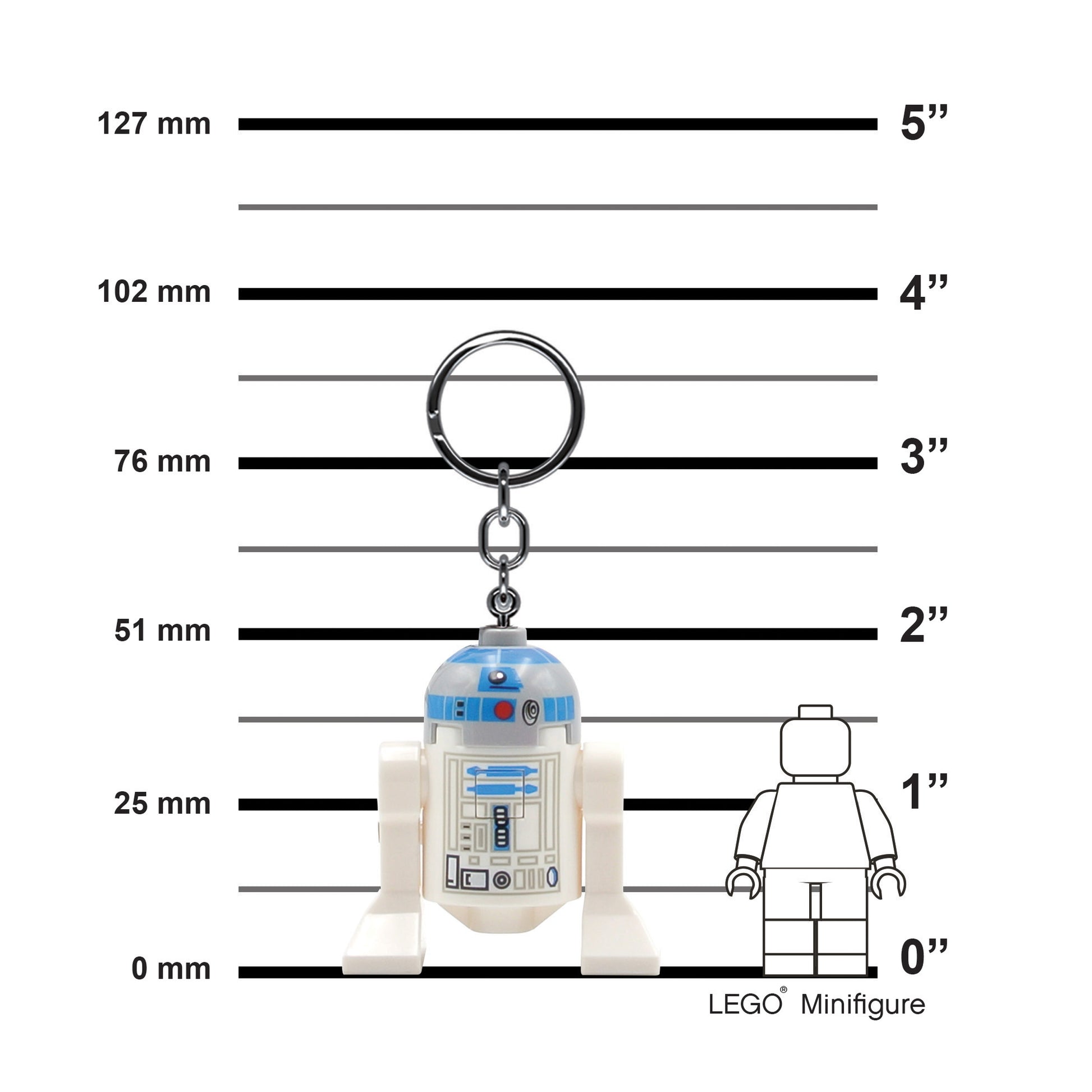 Star Wars LEGO Stormtrooper LED Light Keychain