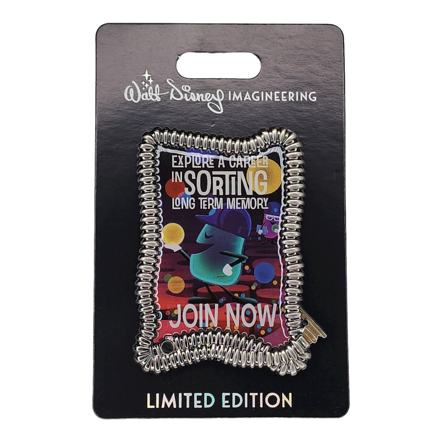 WDI Mickey of Glendale  Inside Out Exploring a Career in Sorting Long Term Memory Poster Pin - Limited Edition 250 - D23 Expo 2022