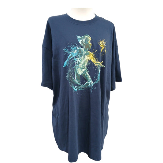 Walt Disney Imagineering Peter Pan & Tinker Bell Splash T-Shirt – Size 2XL ✨🧚‍♀️🏴‍☠️