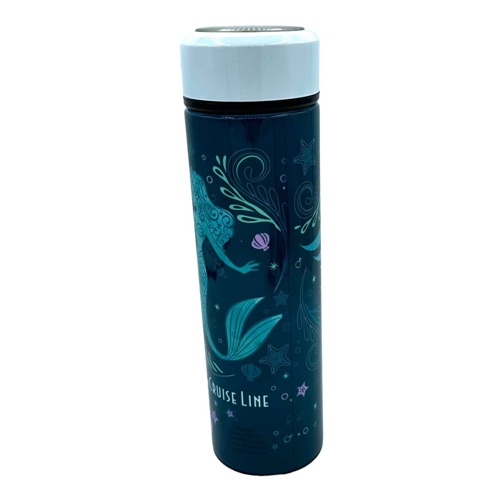 The Little Mermaid Stainless Steel Water Bottle with Built-In