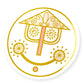 its a small world Happy Clock Sticker