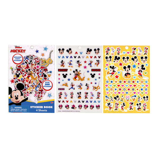 Mickey Mouse Sticker Book with Puffy Stickers 4 Sheets