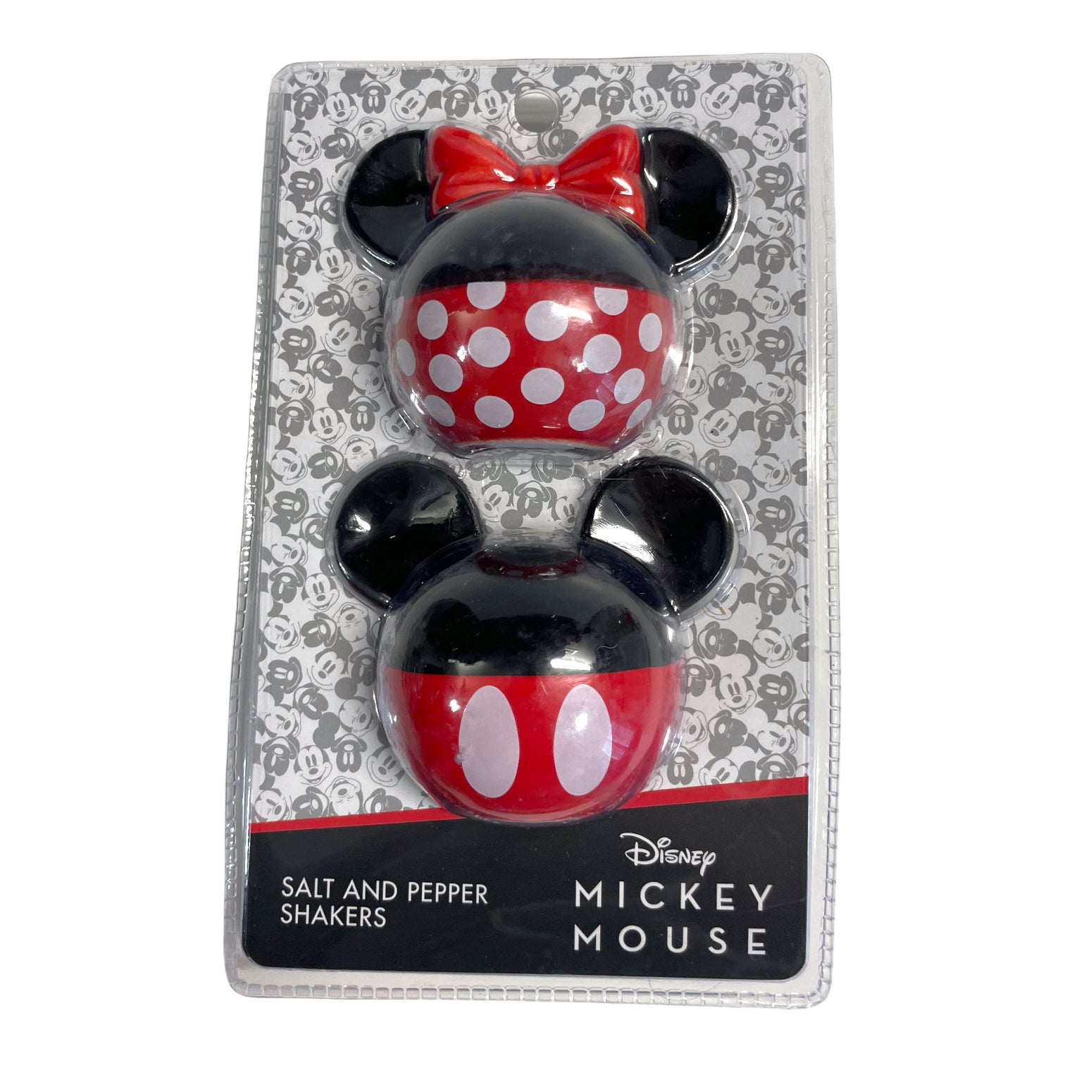 Disney Mickey & Minnie Mouse and Friends Ceramic Salt Pepper Shaker Set NEW